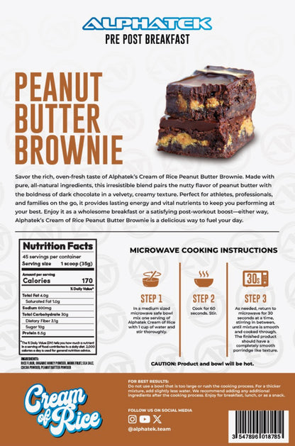 PEANUT BUTTER BROWNIE