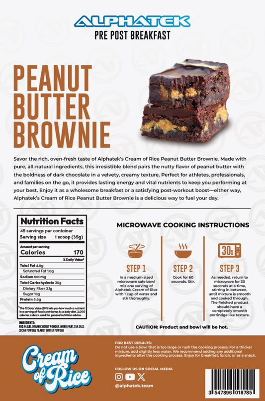 PEANUT BUTTER BROWNIE
